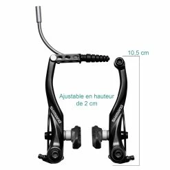 Etrier De Frein V-brake Noir BR-T4000 Shimano -Freinage Soldes etrier frein v brake br t4000 shimano 4
