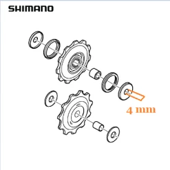 Galets De Dérailleur Shimano 5/6/7/8V -Freinage Soldes galets de derailleur shimano 5 6 7 8v full 3