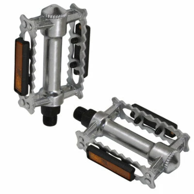 Brandless Pédales Crantées En Acier Chromé Pour Vélo De Ville Et VTC 1 Brandless Pédales Crantées En Acier Chromé Pour Vélo De Ville Et VTC