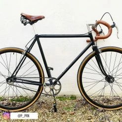Messingschlager Pédalier De Vélo Mono-vitesse 46 Dents Vintage Pour Axe Carré -Freinage Soldes pedalier monovitesse