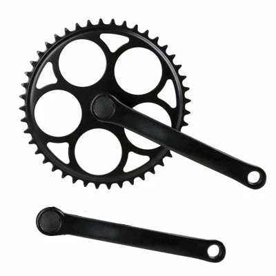 Messingschlager Pédalier Vélo Vintage Noir Singlespeed 44 Dents Pour Axe Carré 1 Messingschlager Pédalier Vélo Vintage Noir Singlespeed 44 Dents Pour Axe Carré