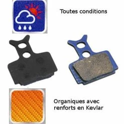 Brakco Plaquette Organique Frein à Disque Vélo Formula, Mega One, R1, R -Freinage Soldes plaquette organique frein a disque velo formula mega one r1 r full 4
