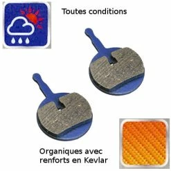 Brakco Plaquettes Organiques Pour Frein à Disque De Vélo - AVID BB5 -Freinage Soldes plaquettes organiques pour frein a disque de velo avid bb5 full 3