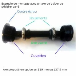 Oxford Roulements à Billes Pour Boitier De Pédalier Axe Carré -Freinage Soldes roulements a billes pour boitier de pedalier axe carre full 4