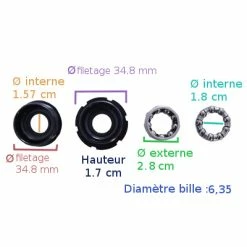 Oxford Roulements à Billes Pour Boitier De Pédalier Axe Carré -Freinage Soldes roulements a billes pour boitier de pedalier axe carre full 5