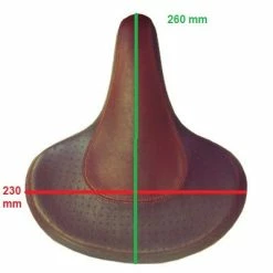 VELO Selle De Vélo Rétro Cruiser Grand Confort Marron -Freinage Soldes selle de velo retro cruiser grand confort marron full 5