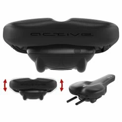 Selle Vélo Randonnée Confortable 602 Ergolux Active 2.0 SQlab -Freinage Soldes selle velo confortable 602 argolux sqlab