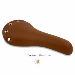 Endzone Selle De Vélo Vintage Imitation Cuir Marron -Freinage Soldes selle velo marron vintage clair