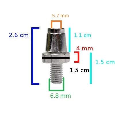 Brandless Vis De Réglage Levier De Frein M7 Pour Vélo 3 Brandless Vis De Réglage Levier De Frein M7 Pour Vélo – Image 3